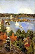 Akseli Gallen-Kallela View from North Quay china oil painting reproduction